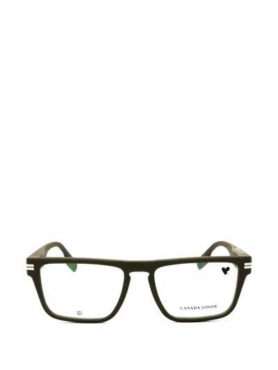 Canada Goose Rectangle-frame Glasses In Green