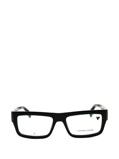 Canada Goose Rectangle-frame Glasses In Metallic