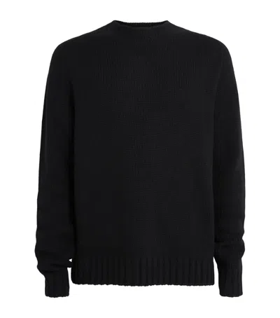 Canada Goose Recycled Cashmere-merino Wool Easton Sweater In Black
