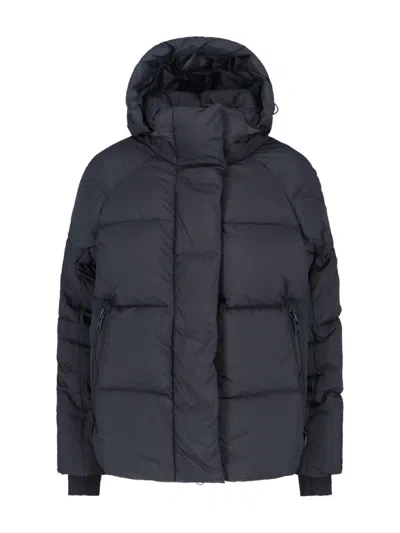Canada Goose Recycled Fabric Puffer Jacket With Adjustable Hood In Black