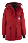 Canada Goose Expedition Parka Adjustable Hood Jacket In Red