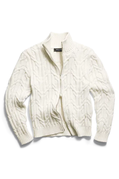 Canada Goose Reese Cardigan Mit Zipper In White