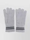 Canada Goose Reflective Striped Rib-knit Full Finger Gloves