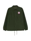 Canada Goose Regency Jacket Collared Design Elasticated Cuffs Hem In Green