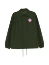 Canada Goose Regency Jacket Collared Design Elasticated Cuffs Hem In Green