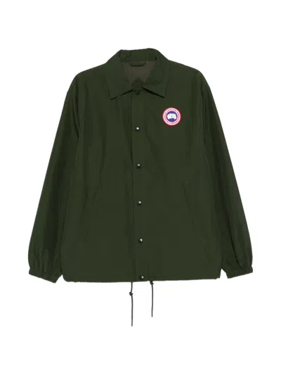 Canada Goose Regency Jacket Collared Design Elasticated Cuffs Hem In Green