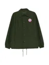 Canada Goose Regency Jacket Collared Design Elasticated Cuffs Hem In Green