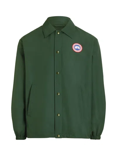 Canada Goose Long-sleeved Shirt-style Jacket In Green