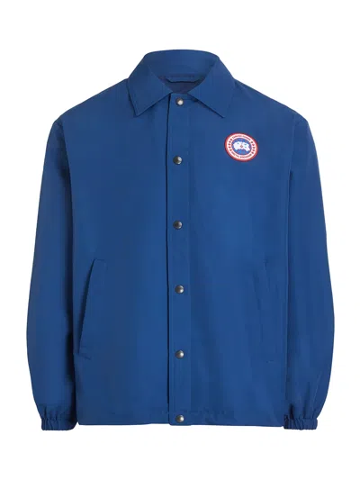 Canada Goose Long-sleeved Shirt-style Jacket In Blue