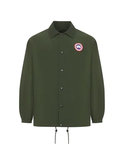 Canada Goose Men Regency Jacket With Logo In Green