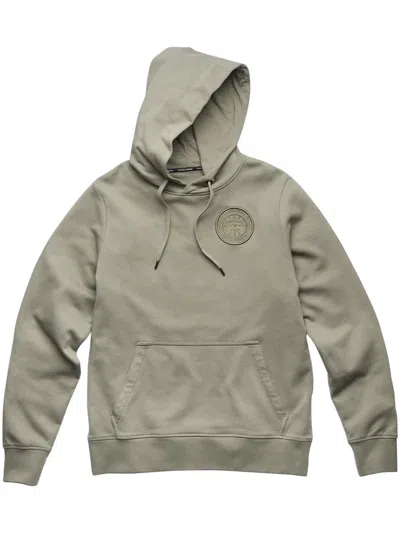 Canada Goose Relaxed Fit Men's Hoodie With Embossed Logo In Gray