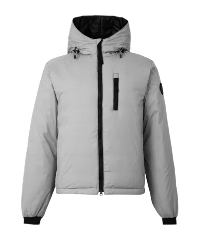 Canada Goose Resistant Hooded Short Puffer Jacket In Gray