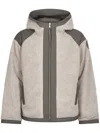 Canada Goose Reversible Fleece Bomber With Hood And Zip Closure In Multi