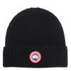 Canada Goose Rib Toque Hat In Black