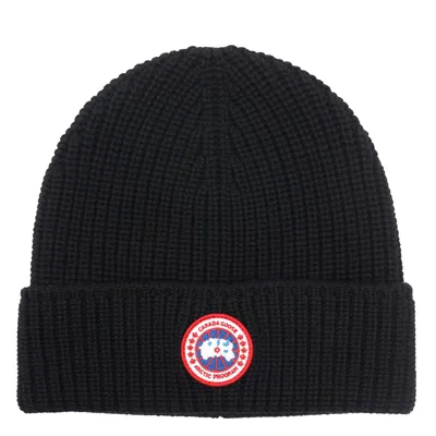 Canada Goose Rib Toque Hat In Black