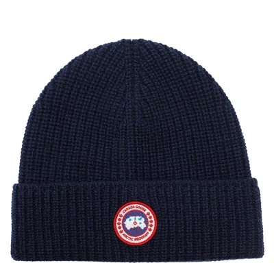 Canada Goose Rib Toque Hat In Blue