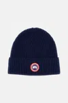 Canada Goose Rib Toque Hat In Blue