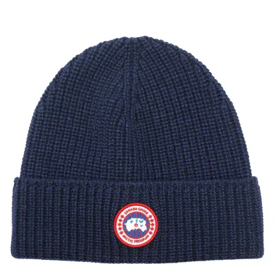 Canada Goose Rib Toque Hat In Blue