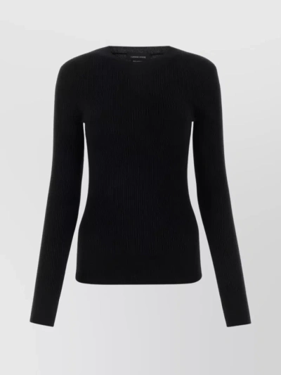 CANADA GOOSE RIBBED CREW-NECK WOOL KNIT