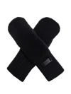 Canada Goose Ribbed-cuff Alpaca-wool Gloves In Black