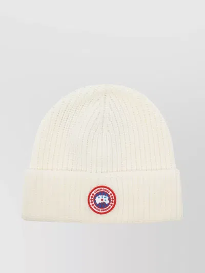 Canada Goose Ribbed Folded Cuff Rib Toque Hat