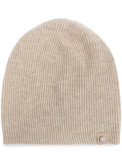 Canada Goose Toque Knitted Beanie In Beige