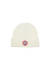 Canada Goose Ribbed Wool Beanie In Brown