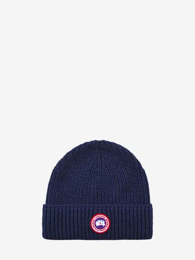 CANADA GOOSE RIBBED WOOL TOQUE