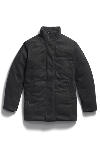 Canada Goose Riverside Wool Coat In Black