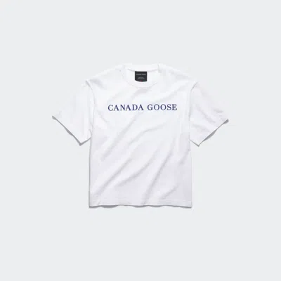 Canada Goose Roam Embroidered T-shirt In White