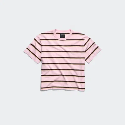 Canada Goose Roam Striped T-shirt In Pink