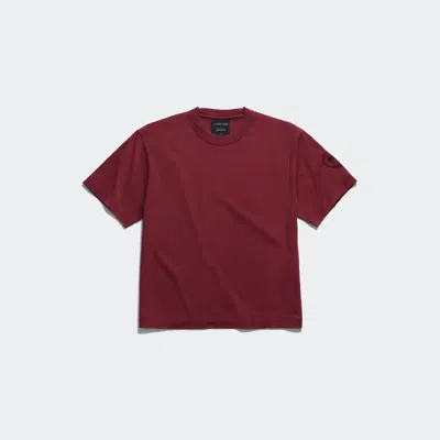 Canada Goose Roam T-shirt Mit Tonal Disc In Burgundy