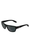 Canada Goose Rodes Modified Rectangular Sunglasses, 60mm In Black