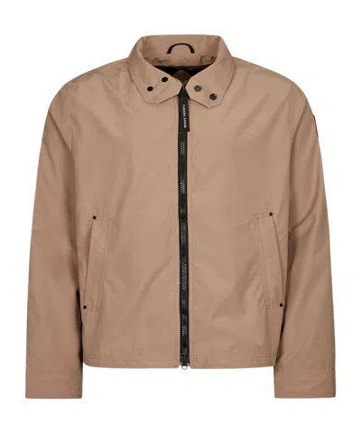 Canada Goose Rosedale Logo-patch Jacket In Nude
