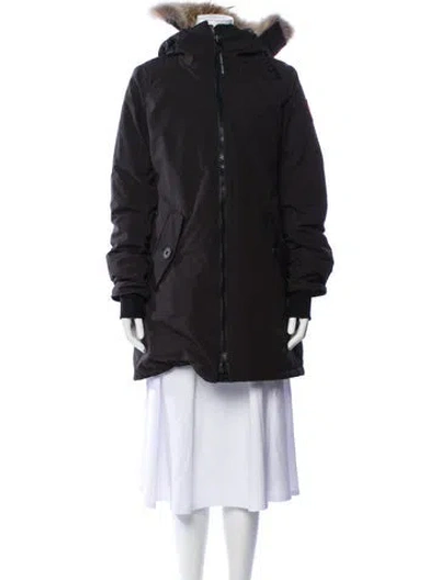 Pre-owned Canada Goose Rosemont Parka In Black