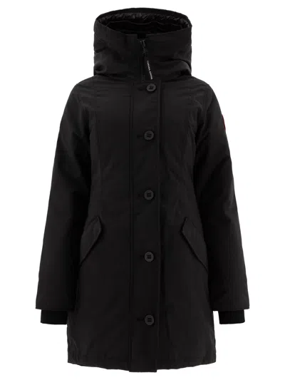 Canada Goose Women's Rossclair Parka Coat In Black