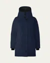 Canada Goose Rossclair Parka In Atlantic Navy