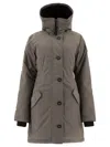 Canada Goose Rossclair Hooded Parka In Gray