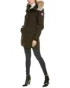 Canada Goose Rossclair Parka Heritage Slim Fit Parka In Black