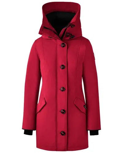 Canada Goose Rossclair Parka Heritage Slim Fit Parka In Red