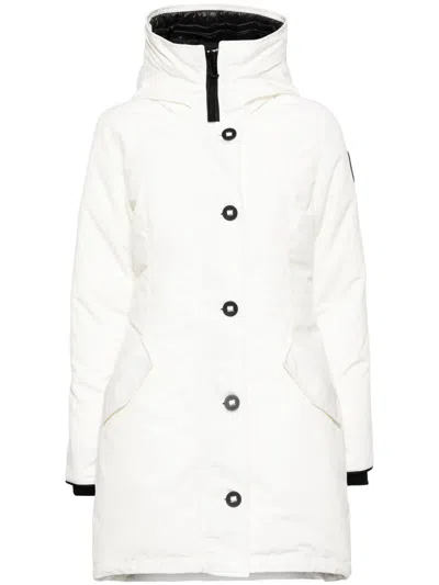 Canada Goose Rossclair Down Parka In White