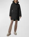 Canada Goose Rossclair Water-repellent Arctic Tech Parka Jacket In Black