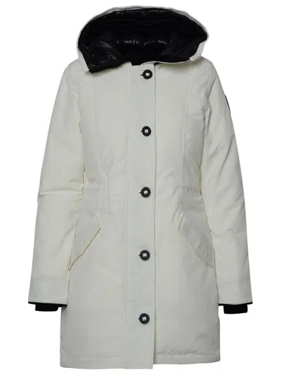 Canada Goose 'rossclair' White Nylon Parka
