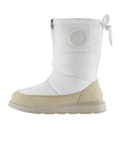 Canada Goose Round-head Short Boots In White