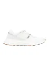 Canada Goose Cascade Leather Mesh Panel Sneakers In White