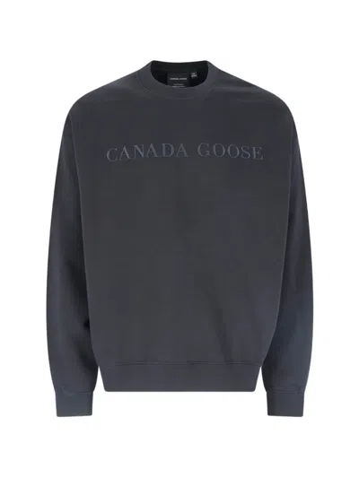 Canada Goose Sweatshirt Logo Rove In Black