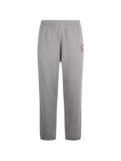 Canada Goose Rove Logo-patch Cotton Track Pants In Gray