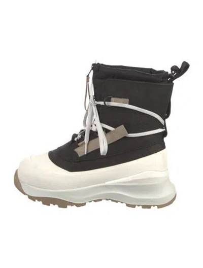Pre-owned Canada Goose Rubber Snow Boots In Black/white