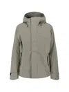 Canada Goose Versatile Waterproof Jacket With Hood And Pockets In Green