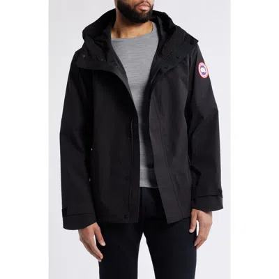 Canada Goose Rupert Waterproof Raincoat In Black - Noir